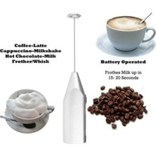 Mixer Çok Amaçlı Pilli Mini Mixer Kahve Süt Köpürtücü Karıştırıcı