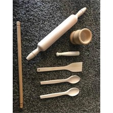 Ahşap Oklava Merdane Set