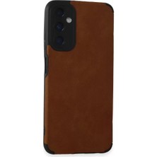 Olinea Galaxy A05S Kılıf Loop Deri Silikon - Kahverengi