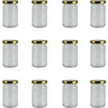 12'li Kısa 105 cc Cam Kavanoz Baharat ,sos, Bebek Mama Saklama, Hobi Için Kapaklı Mini Kavanoz