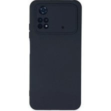 Olinea Poco M4 4g Kılıf Nano Içi Kadife Silikon - Lacivert