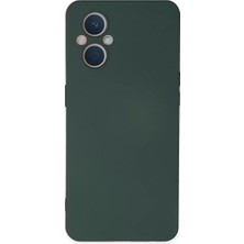 Olinea Reno 7 Lite Kılıf Nano Içi Kadife Silikon - Koyu Yeşil