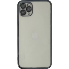 Olinea Iphone 11 Kılıf Lensli Silikon - Siyah