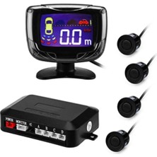 4 Sensörlü LCD Ekranlı Park Sensörü Gri
