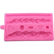 Silikon Örgü Modelli Şeker Hamuru Kalıbı