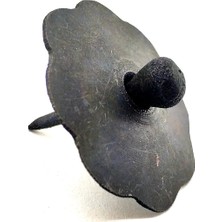 Najmaddin Antika Tarz Dekoratif Pirinç Düğmeli Kabara - 40 Mm, Oksit