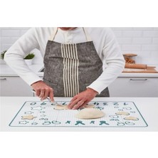 Bakhamur Açma Matı Beyaz-Turkuaz 61X46 cm