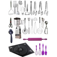28 Parça Üst Kalite Pratik Mutfak, Mutfak Hazırlık Mutfak Için Her Şey Çeyiz Seti