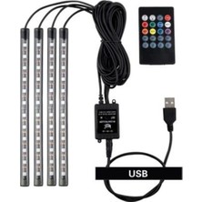Auto Ampulance 12 Led'li Sese Duyarlı Araç İçi Ayak Altı LED Aydınlatma 1 - 10 W T10 Duy Tipi