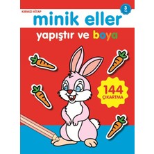 0-6 Yaş Yayınları Minik Eller Yapıştır ve Boya - Kırmızı Kitap