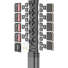 Pearl Shop Microsd Için Alaşımlı Hafıza Kartı Depolama Çubuğu - Tam Sd ve Nano Sim Düzenleyici DC536CB