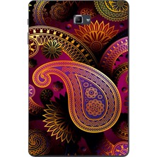 Pearl Shop Galaxy Tab ile Uyumlu A SM-T580 2016 Kılıf Desen Baskılı Silikon Kılıf