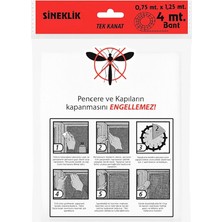 Pearl Shop Kanat Pratik Sineklik, 0.75 m x 1.25 m Tül, Kapı & Pencere Uyumlu, 4 M Yapıştırma Bantlı