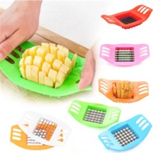 Yüksek Kalite Sebze Meyve Doğrayıcı Dilimleyici Kare Uzun Patates Dilimleme Doğrama Aparatı