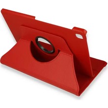TeknoKapsül M10 Fhd X606F Kılıf 360 Tablet Deri Kılıf - Kırmızı
