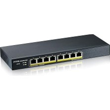Pearl Shop 8 Port Gigabit Poe Switch | Smart Managed | Masa/duvar Montajı ve Fansız Tasarım | 70 W Bütçe ile 8 Poe+ Bağlantı Noktası | Vlan, Igmp, Qos [GS1900-8HP]