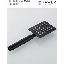 304 Paslanmaz Siyah El Duşu Duş Başlığı - 408A