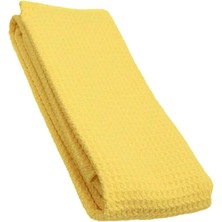 Pearl Shop - Kareli Oto Kurulama Havlusu, Waffle Stil Araç Yıkama Bezi, Mikrofiber Araba Havlusu 50X70 cm