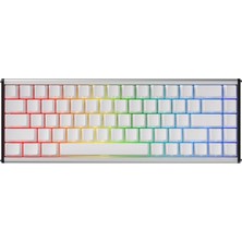 Pearl Shop Alux 68 He Kablolu-8000hz Manyetik Switch Oyun Klavyesi Alümniyum Gövde Yapısı Beyaz - Cortex Switch