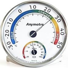 Pearl Shop Termometre Higrometre Nem Ölçer, Siyah