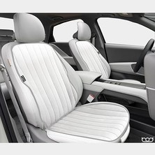 Pearl Shop Vodina Serisi Tay Tüyü Cepli Oto Koltuk Minder Seti Koltuk Koruma Kılıfı Ön Arka Set Gri