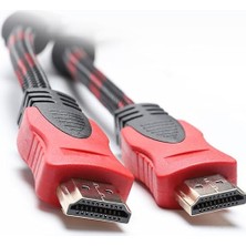 Pearl Shop Metre HDMI Kablo Örgü Sargılı Dayanıklı Full Hd Televizyon/monitör/tv HDMI Kablosu/uydu Alıcısı Uyumlu HDMI Kablosu