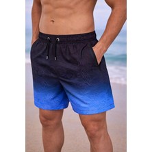 Asmedo Erkek Deniz Şortu Fermuarlı Cepli File Astarlı Hızlı Kuruyan Premium - Çok Renkli