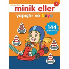 0-6 Yaş Yayınları Minik Eller Yapıştır ve Boya - Turuncu Kitap