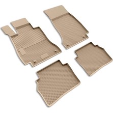 Pearl Shop 3D Havuzlu Kauçuk Paspas Bej Mercedes E Serisi W212 All - Terrain (2010-2015) ile Uyumlu