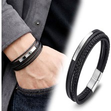 Moncuk Design Isim Yazılabilir Çoklu Deri Çelik Bileklik – Beyaz 33514B28D1