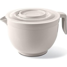 Pearl Shop Kabı & Mikser Kase Kapaklı Mikser Kase 3 Litre Çırpma Kabı Krem