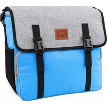 Pearl Shop 16 Litre Termos Çanta Yalıtımlı Sıcak Soğuk Muhafazalı Kamp Piknik Seyahat Çantası (Mavi)