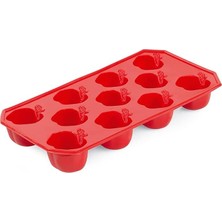 Pearl Shop Şekil Buz Kalıbı Pratik Buzluk 11 Bölmeli Asorti Renkler