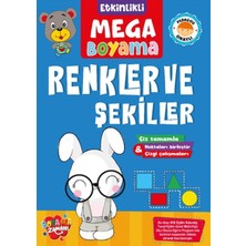 Boyama Zamanı Etkinlikli Mega Boyama - Renkler ve Şekiller