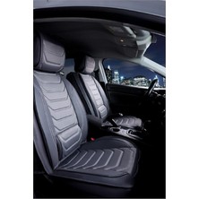 Pearl Shop Yaris Cross ile Uyumlu Lüx Deri Oto Koltuk Kılıfı Ön Arka Takım Eagle Füme