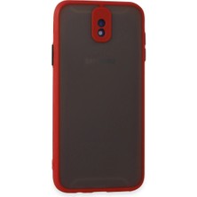 Eco Port Samsung Galaxy J7 Pro / J730 Kılıf Montreal Silikon Kapak - Kırmızı