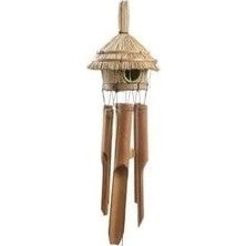 Pearl Shop Kuş Yuvalı Bambu Dekoratif Rüzgar Çanı