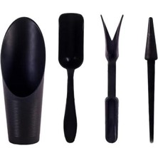 Pearl Shop Botanik Kaktüs Dikim Seti Bakım Seti 4 Parça Toprak Kabı Kürek Kök Sökücü Yuva Açma