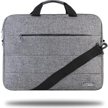 Pearl Shop Romeo Serisi TL2004 15.6 Inch Uyumlu Su Geçirmez Kumaş, Notebook, Laptop , El Çantası- Gri