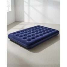 TeknoKapsül Çift Kişilik Şişme Yatak Dayanıklı Vinil Kamp Misafir Kullanımına