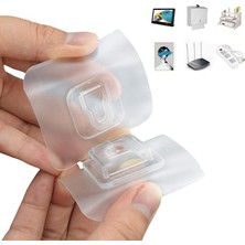 Pearl Shop Sets Sihirli Kanca Çıft Taraflı Çok Amaçlı Kancalar Kendinden Yapışkanlı Şeffaf Su Geçırmez ve Yağ Geçırmez. Mutfak Banyo Oturma Odası Içın Delme Yok Çıkarılabilir Max 10KG