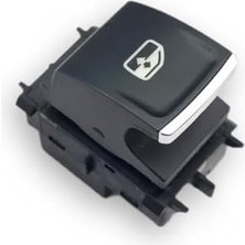 Pearl Shop Ön Kapı Cam Düğmesi Krom 5G0959855N Vw Passat B8 ile Uyumlu 2015-2020