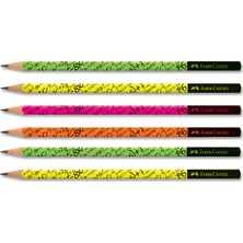 Faber-Castell 6'lı Üçgen Kurşun Kalem Seti Renkli ve Dayanıklı Yapı ile Konforlu Yazım