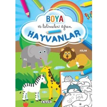 Çiçek Yayıncılık Boya ve Kelimeleri Öğren - Hayvanlar