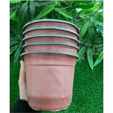 Pearl Shop Vakum Saksı 100 Adet 14X11 cm 1,20 Lt Plastik Saksı Ucuz Saksı Fide Üretim Saksısı Fide Saksısı