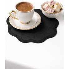 Diva Home ☕ Kokteyl Kahve Sunum Peçetesi – Suni Deri 14X14 cm
