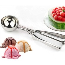 Pearl Shop ve Kurabiye Şekillendirme Kaşığı (1, Metal, Large)