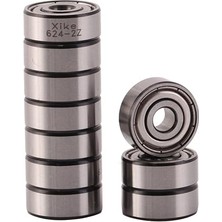 Pearl Shop Magnet 10 Adet 624ZZ Mikro Rulman, Metal Mühürlü Çok Amaçlı Bilya, 3D Yazıcı Rulmanı - 4X13X5 Ölçülerinde