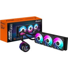 Pearl Shop Waterforce x Iı 360 Manyetik Kilitleme Mekanizmalı Fan, 60 x 60MM Full Color LCD Ekran, Profesyonal Gaming Sıvı Cpu Soğutucu