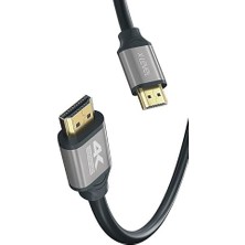 Pearl Shop 4K Yüksek Çözünürlüklü HDMI Kablosu, 4K@120Hz, 2K@144Hz, 1080P@240Hz, Playstation ile Uyumlu, Tv, Pc, Gelişmiş Ses Kanalı, 1.5 Metre, XVC9008, Siyah